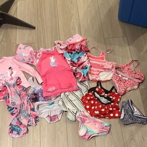 Kids Swimwear Set - Pink and Multicolor